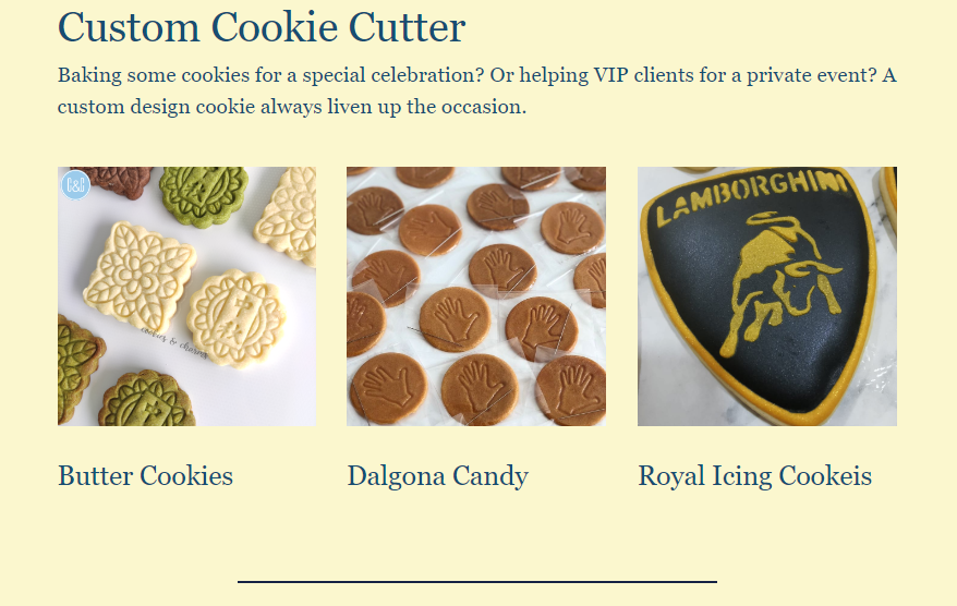 Top Custom Cookie Cutter Malaysia by Cookies and Charms 