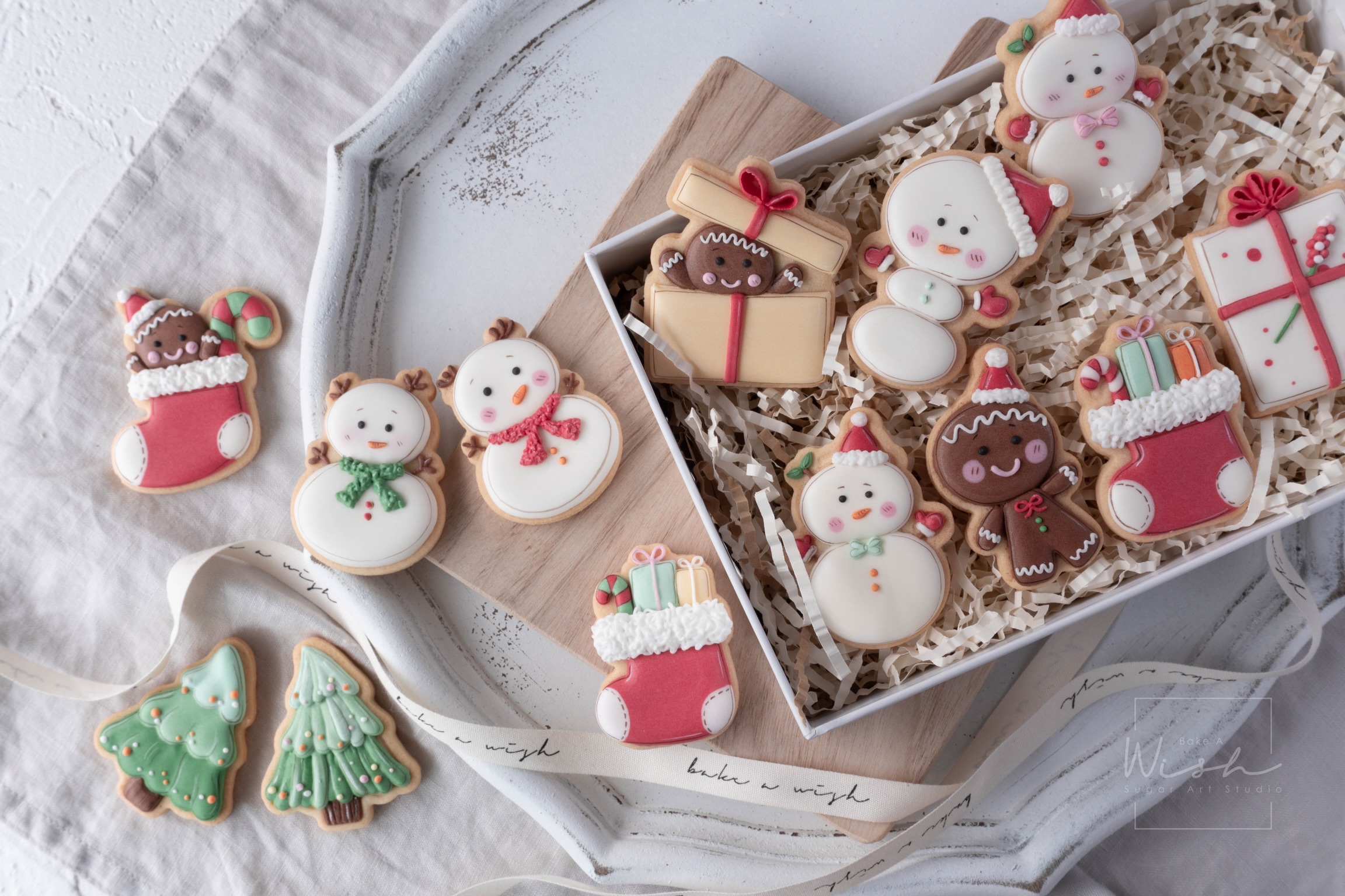 Bake A wish christmas kuching icing cookies Joan Jo