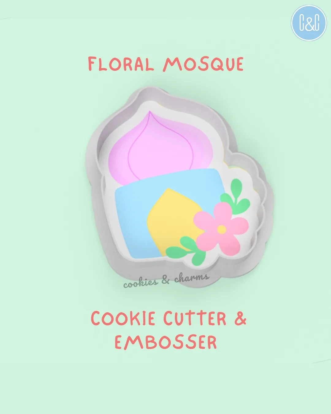 Floral mosque cutter embosser 1