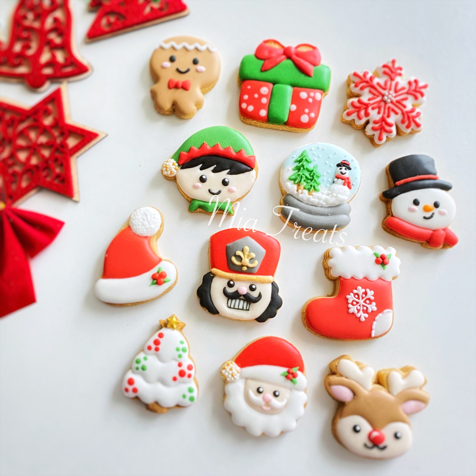 christmas mini mia treats edible art