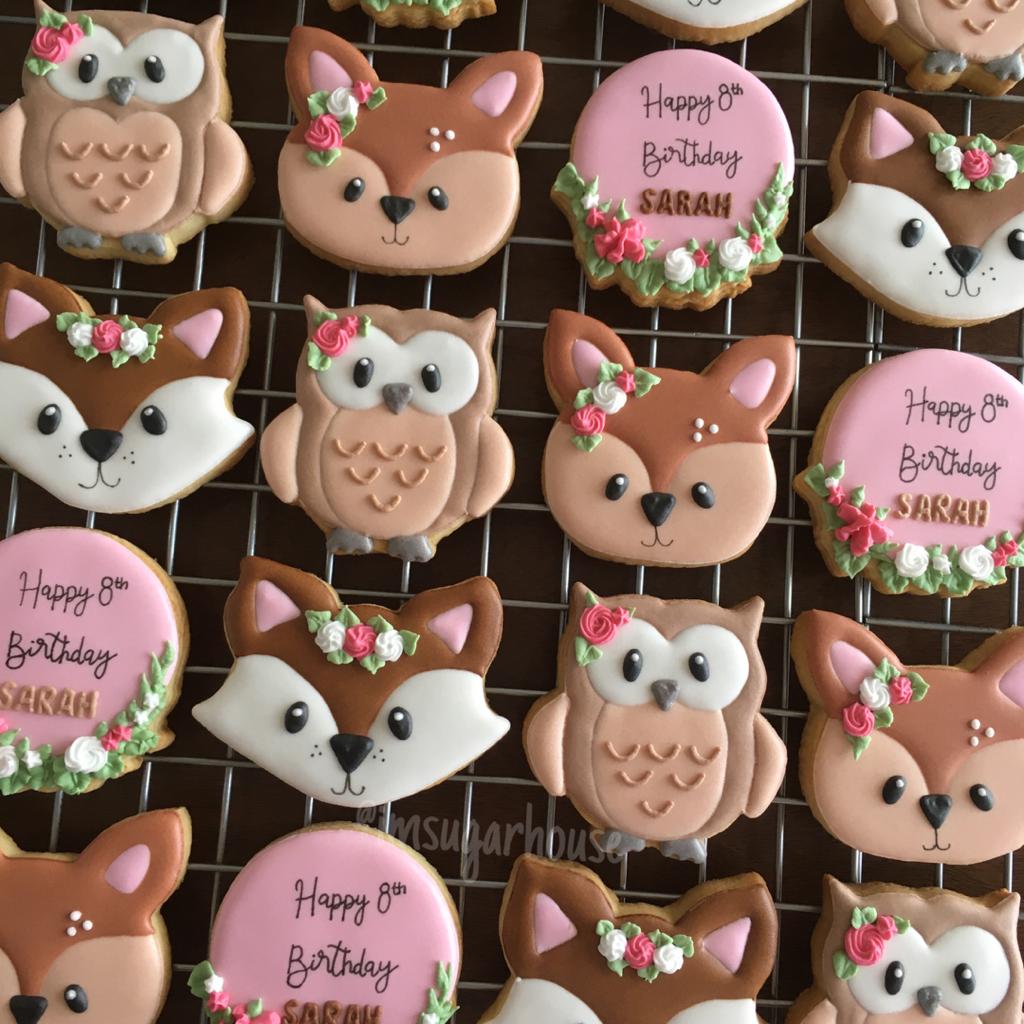 imsugarhouse cookier malaysia forest animal cookie