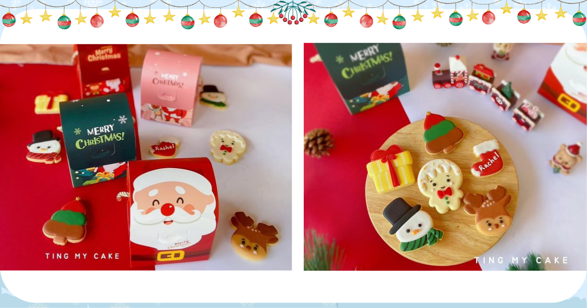 TingMyCake christmas santa cookies collection