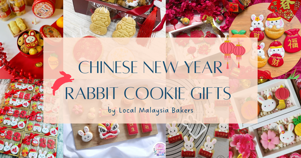 Chinese New Year 2023 Rabbit Zodiac Cookies Gift box by Malaysia Bakers