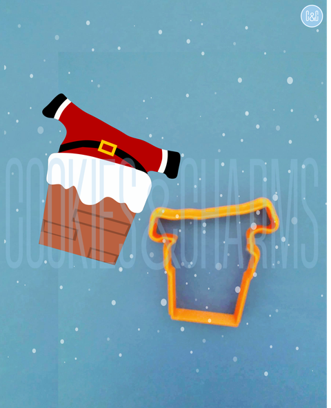 Santa in Chimney Cutter and Embosser Set