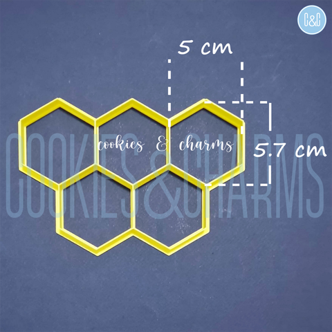 Hexagon Multi Cutter by Cookies and Charms