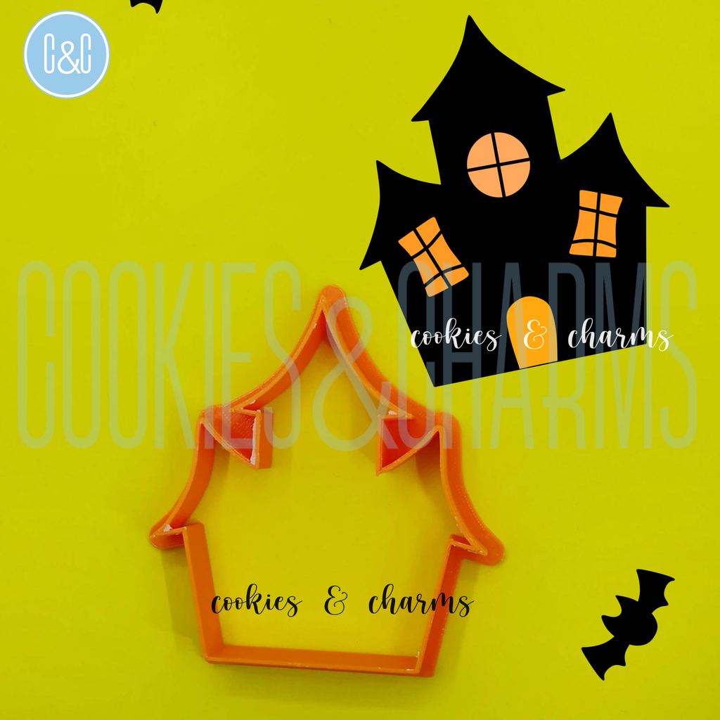 Haunted House Cutter by cookies and charms