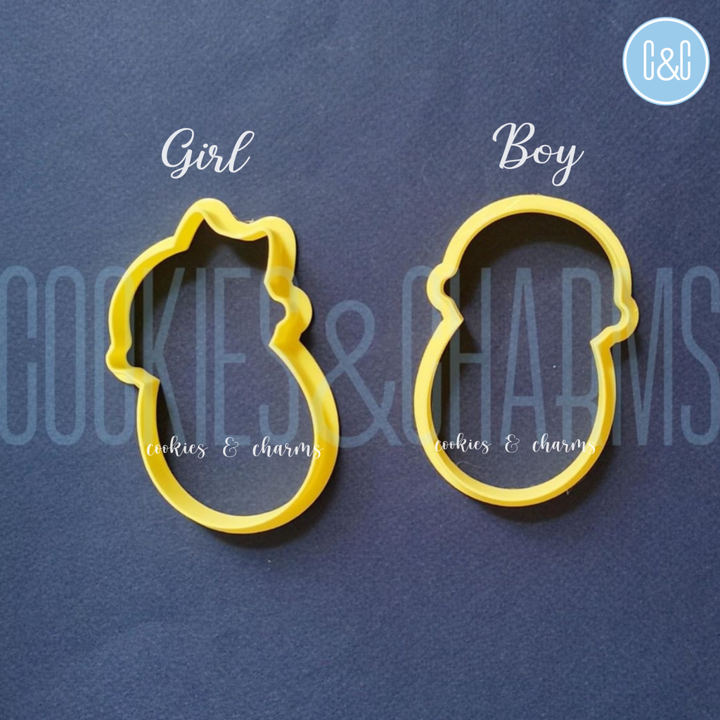 Baby Boy & Girl Cutter for baby shower