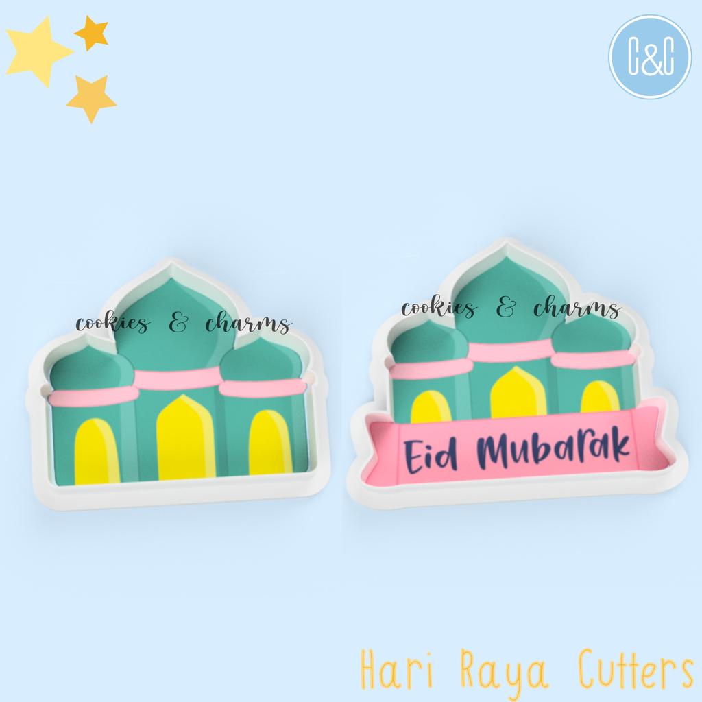 Get the Mosque with plaque Cutter as part of Ramadan Cutters Collection set!