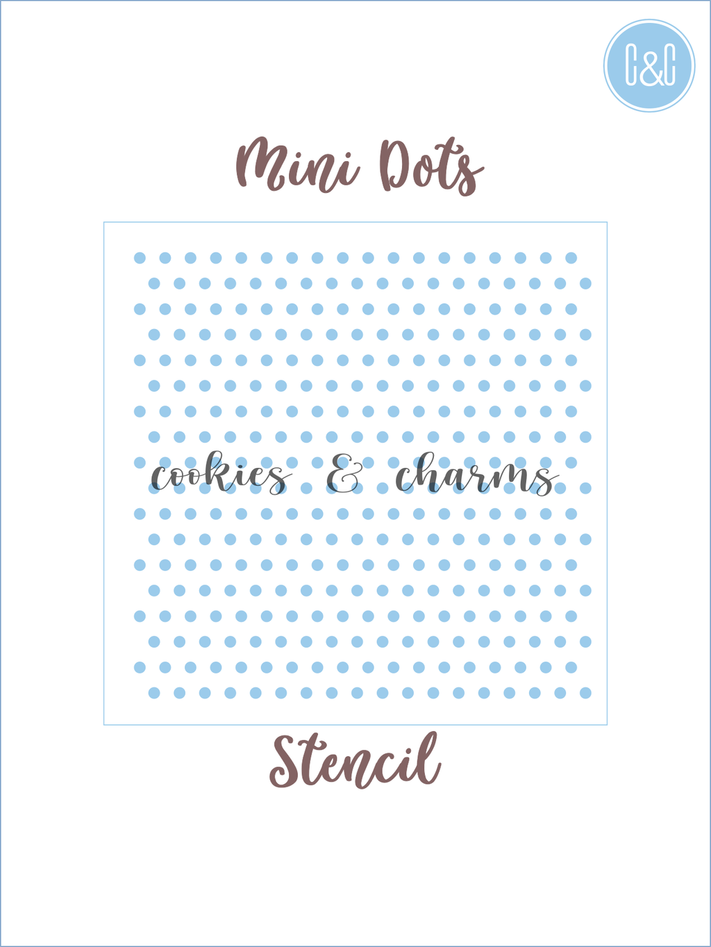 Mini Dots Pattern Stencil