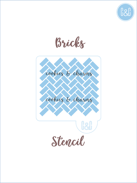 Brick stencils 9cm /3.5"