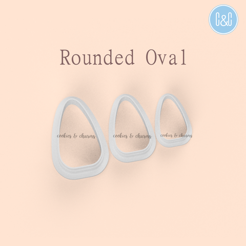 Rounded Oval Clay Cutters set