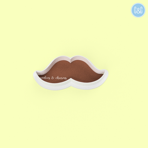 Cheeky Mustache Cutter from cookies and charms