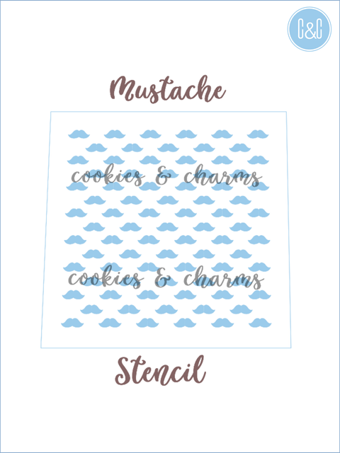 Mustache Stencil perfect Fathers day