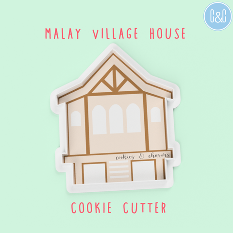 malay village house cookie cutter A Malaysia traditional house that our parents once grow up in!