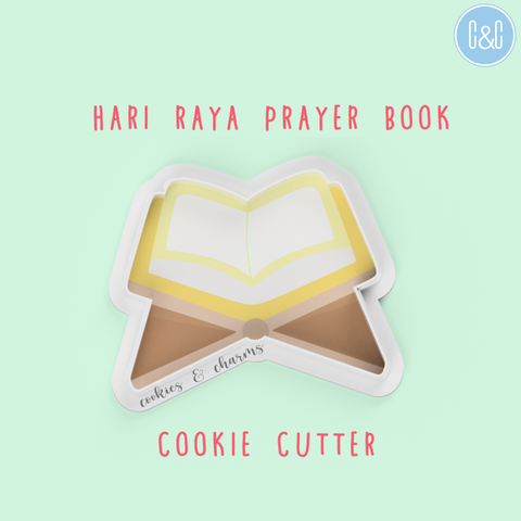 Hari raya prayer book cookie cutter, made in kuala lumpur malaysia