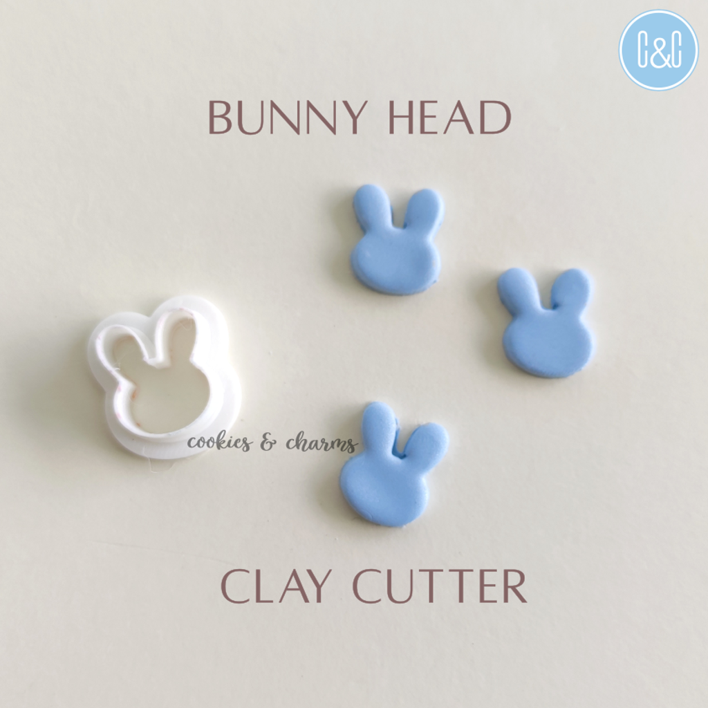 Easter bunny head polymer clay cutter malaysia