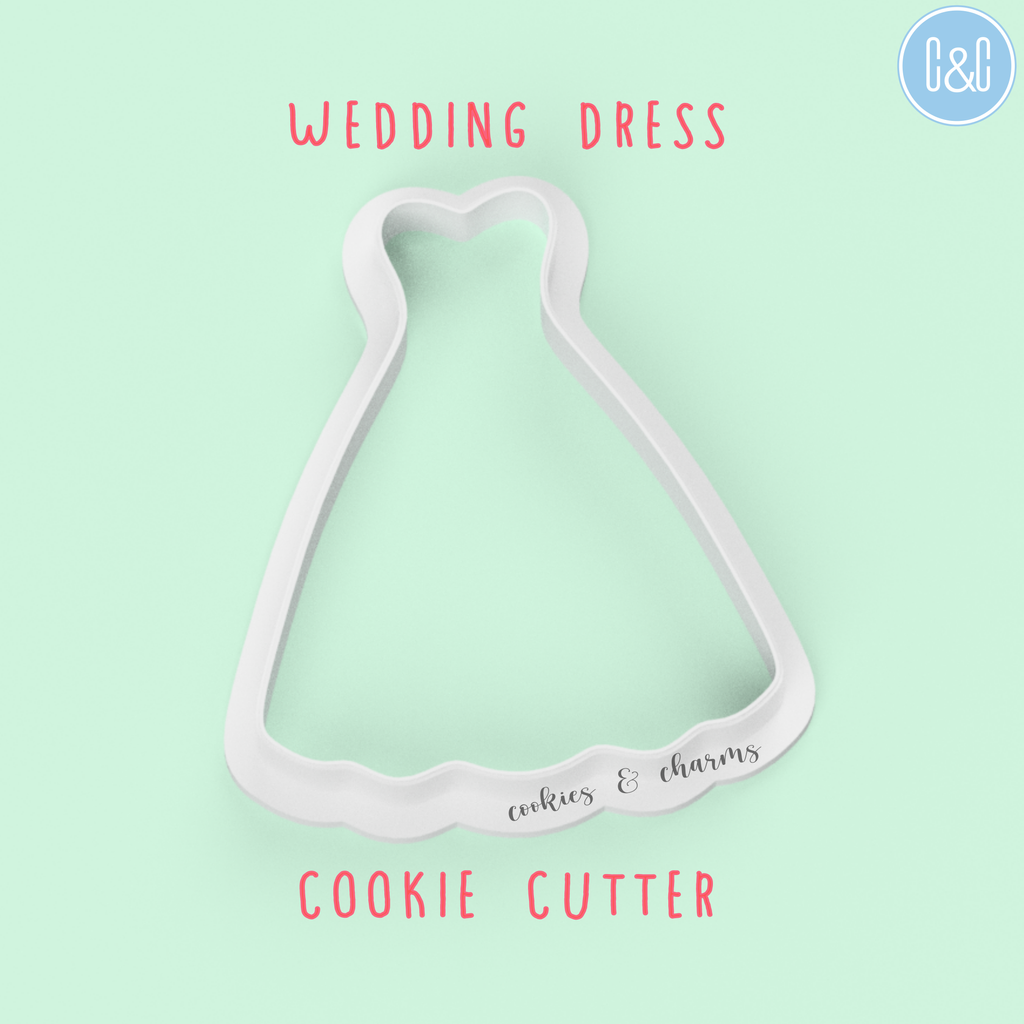 sweeheart neckline wedding dress cookie cutter just say yes! from cookies and charms Malaysia