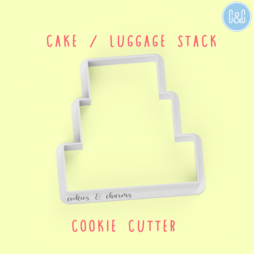 wedding cake cookie cutter for the bride and groom