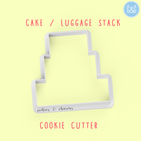 wedding cake cookie cutter for the bride and groom