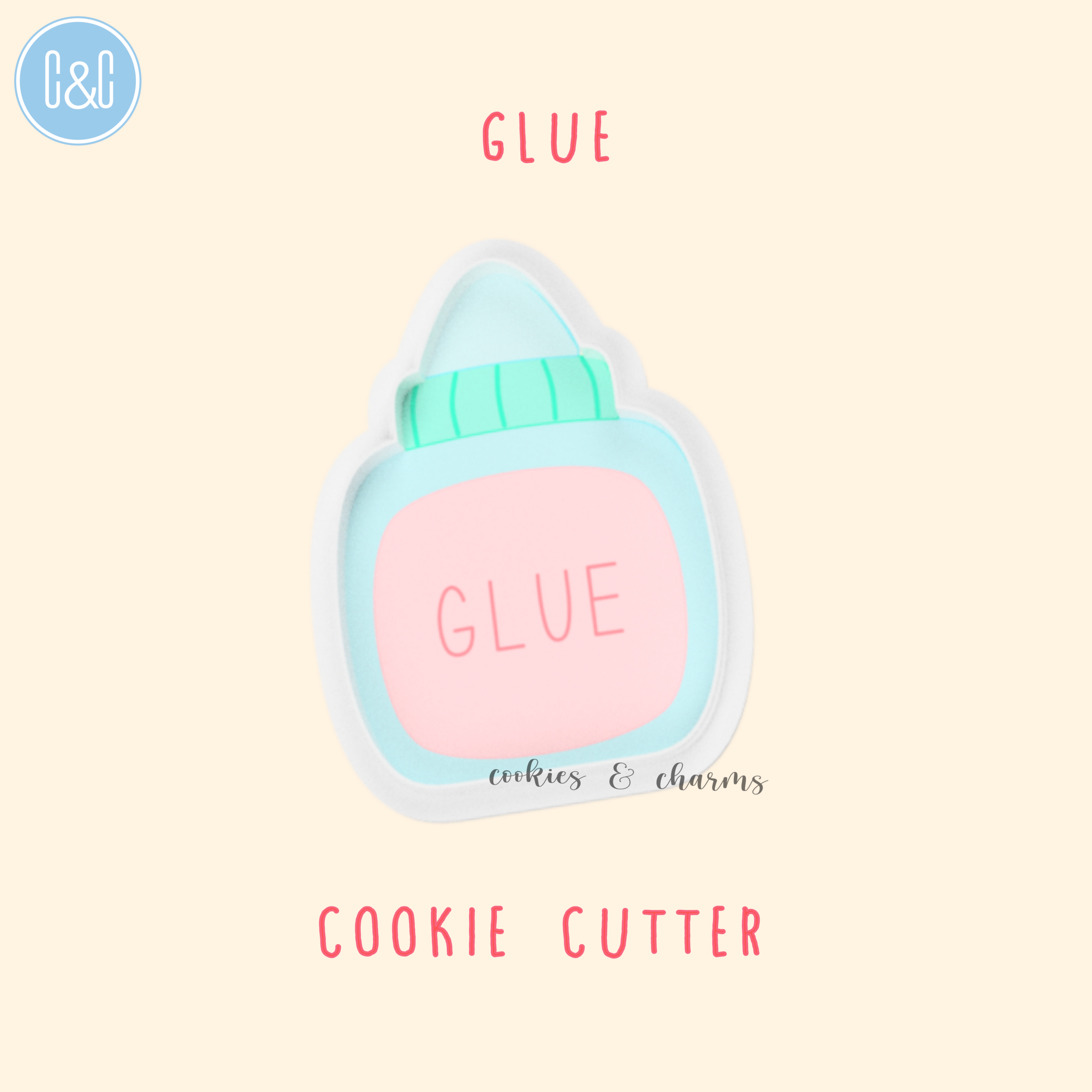 glue cookie cutter for Teachers day