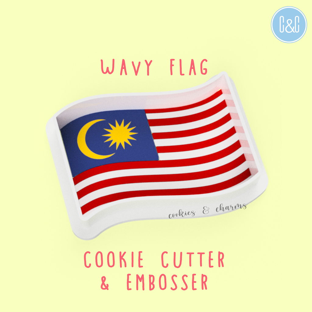 wavy flag cutter and embosser