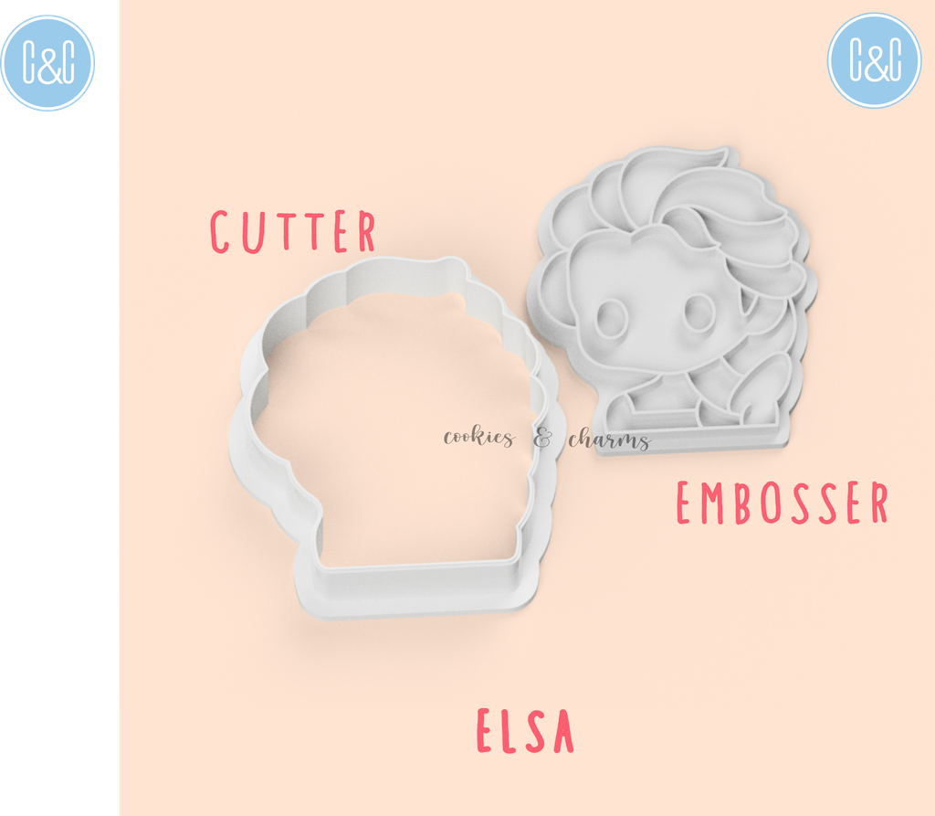 elsa cookie cutter and embosser