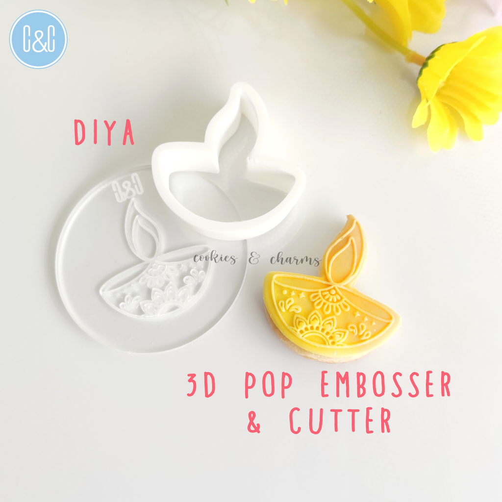 diya 3d pop embosser and cutter