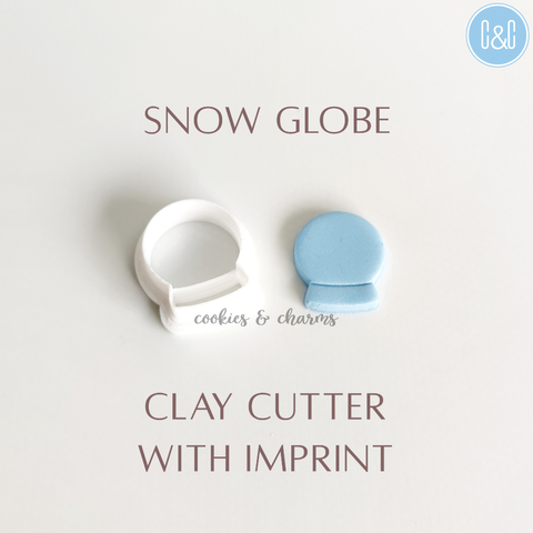 snow globe imprint clay cutter