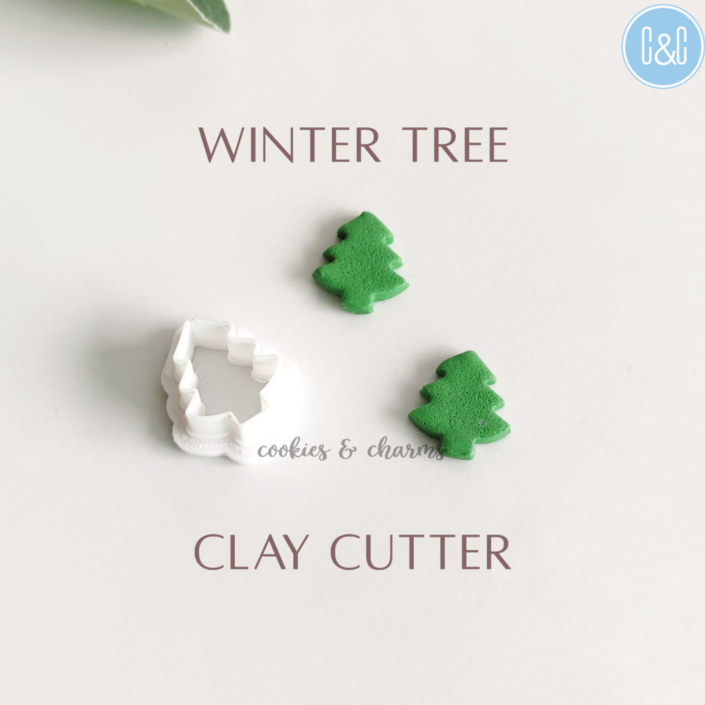 winter tree clay cutter