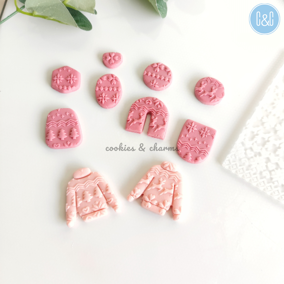 christmas pattern 3d pop embosser 3
