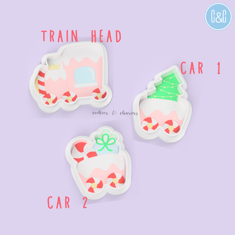 christmas train and car cookie cutter