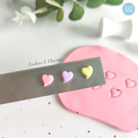 Stila Embossed heart dangle clay cutter | valentines clay cutters , heart  cutters, polymer clay cutters, heart clay cutter for valentines