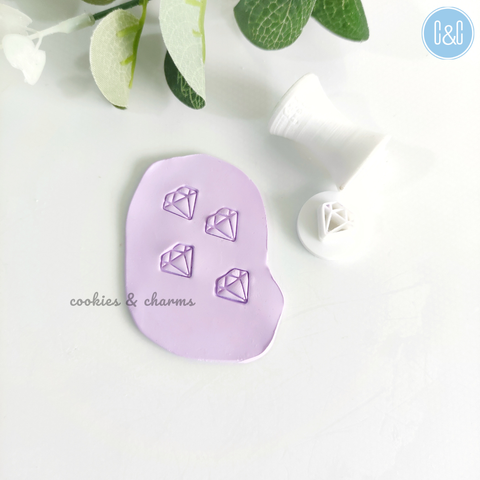 diamond with imprint polymer clay micro cutter 