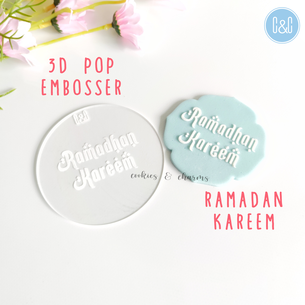 ramadan kareem 3d pop embosser 1