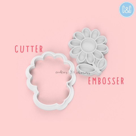 daisy cookie cutter and embosser 1