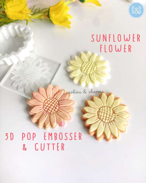 sunflower 3d pop embosser cutter 1