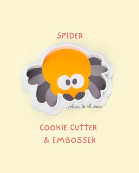 spider cookie cutter and embosser 1