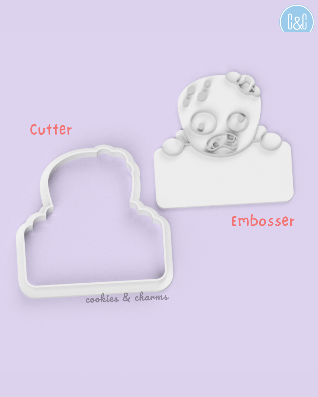 zombie plaques cookie cutter and embosser