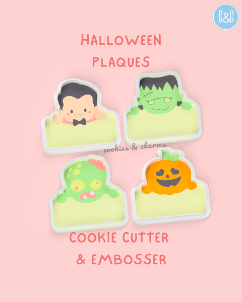 halloween plaques cookie cutter and embosser