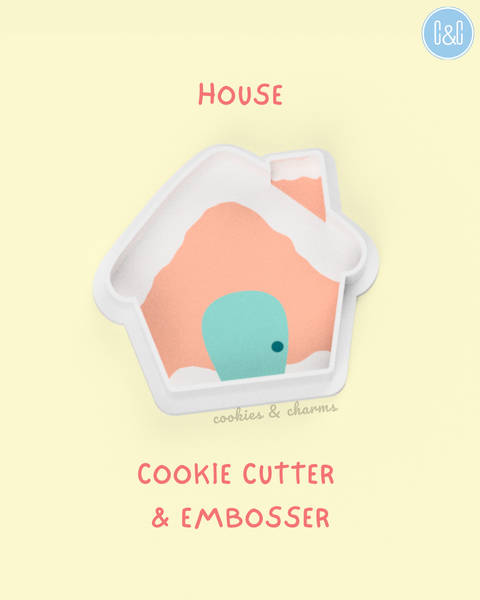 house cookie cutter and embosser