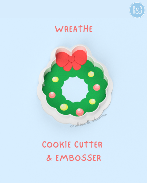 wreathe cookie cutter and embosser