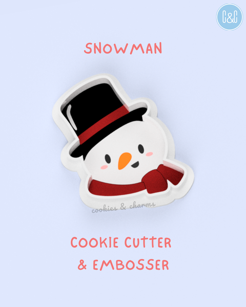 snowman head cookie cutter and embosser