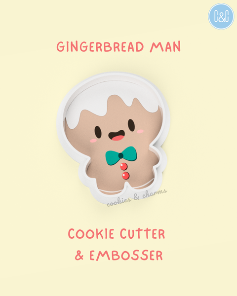 gingerbread man cookie cutter and embosser