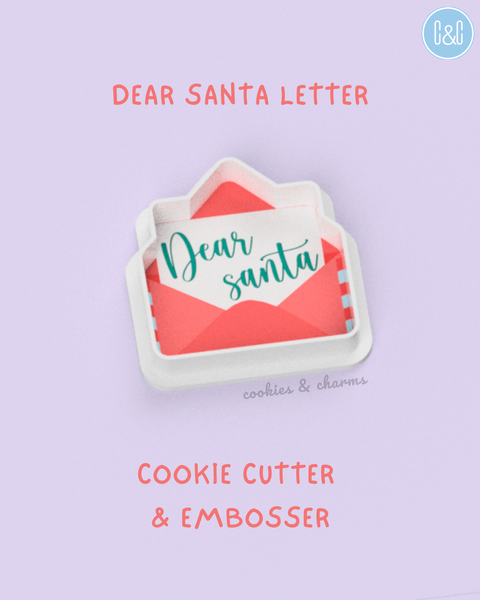 dear santa letter cookie cutter and embosser