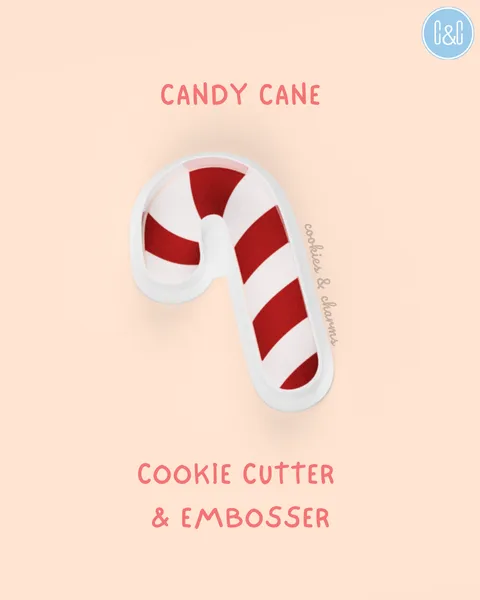 candy cane cookie cutter and embosser