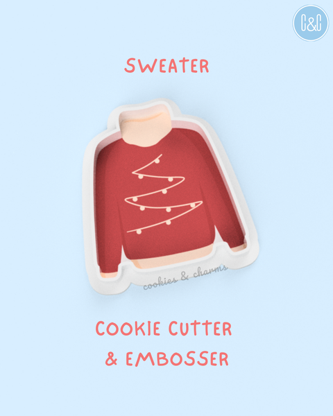 sweater cookie cutter and embosser
