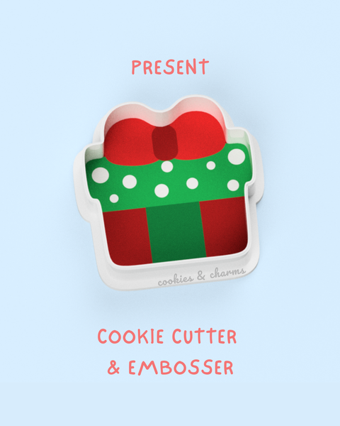 present cookie cutter and embosser