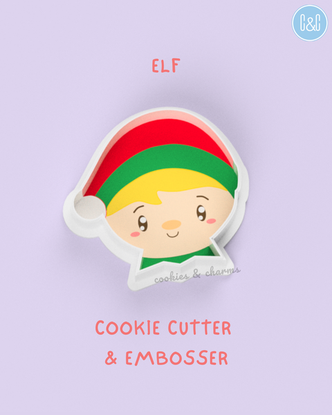 elf cookie cutter and embosser