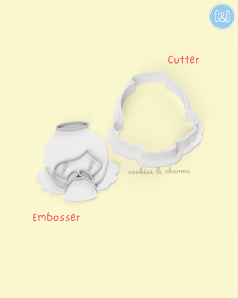 angel cookie cutter and embosser 2