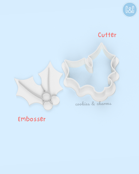 holly cookie cutter and embosser 2